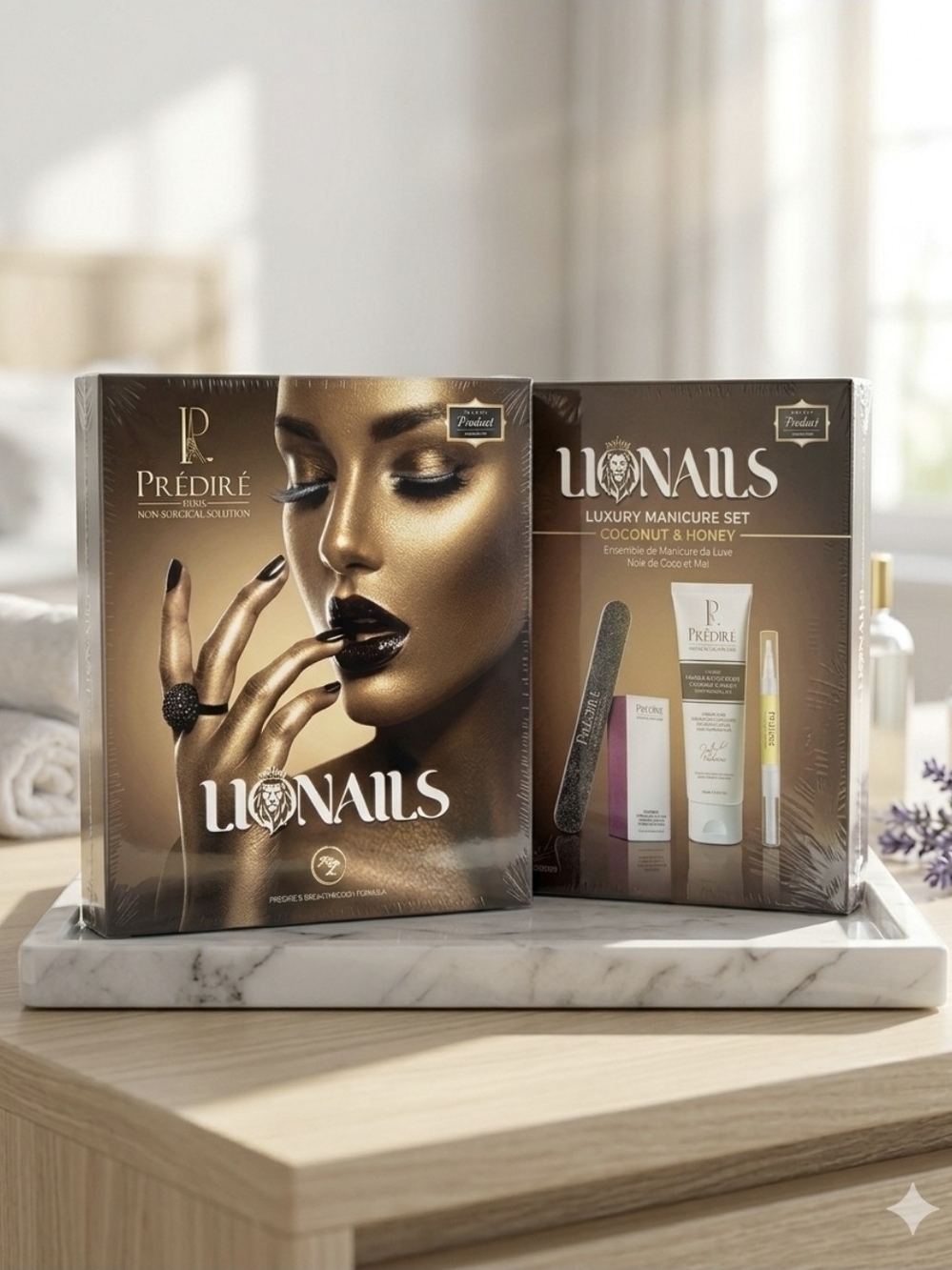 LIONAILS Luxury Manicure Set by Prédiré Paris - Coconut & Honey